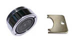 Vandal proof faucet aerator housing