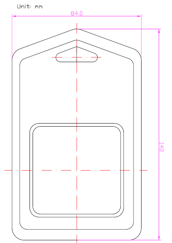 blister packing  drawing for water saver aerator