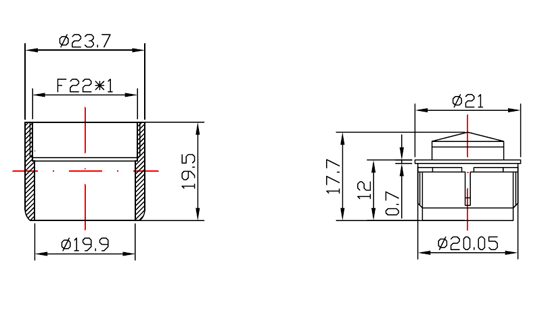 Global Nino Faucet Aerator Drawing