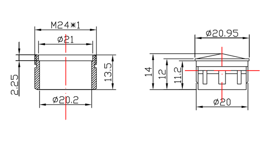 Global Nino Faucet Aerator Drawing