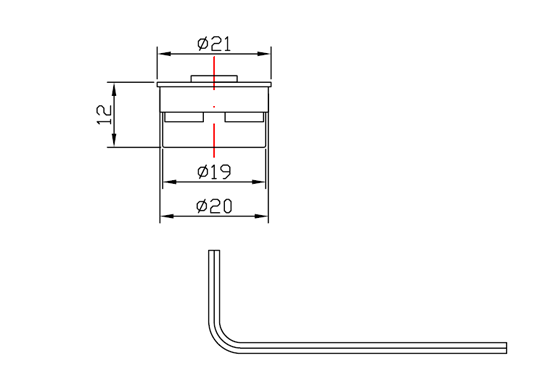 water saver aerator drawing